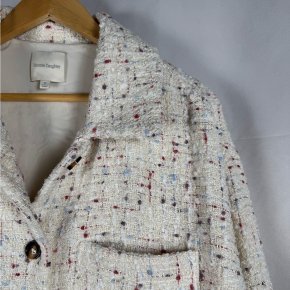 Favorite Daughter The Talullah Cinque Tweed Jacket Blazer Minimalist REVOLVE XL - Picture 4 of 14